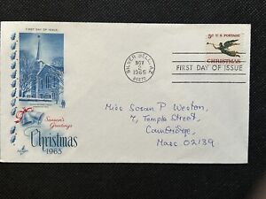 American First Day Cover Christmas 2 November 1965 Envelope Silver Bell Arizona