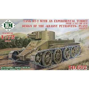 UMT692 BT-2 tank with an experimental turret (with a 76.2mm gun) design Kit 1/72 - Imagen 1 de 6
