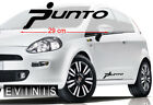 FIAT PUNTO 2x Side Stickers Car Decals Graphics DEFAULT BLACK Fiat Punto
