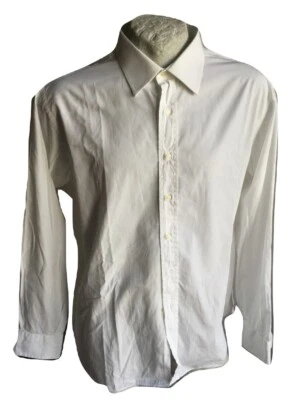 Camicia da lavoro uomo Ingram Maglia Manica lunga Classica Bianca Cotone Size 46 - Immagine 1 di 4