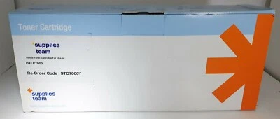OKI C7000 YELLOW TONER CARTRIDGE for C7000 COMPATIBLE 41304209 SEALED - Image 1 of 2