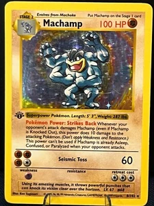 SET BREAK Machamp - (Base Set Shadowless) 008/102 Deck Exclusives Holo - Picture 1 of 8