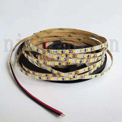 5mm Width 12V 5M 2835 LED Strip Light Tape 600LEDs Narrow PCB Super Bright - Image 1 of 4