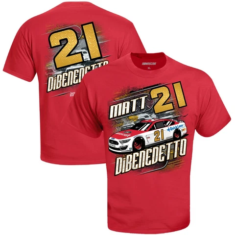 Matt DiBenedetto # 21 2020  Red  Camber  T-shirt,  3X   C Cover