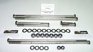 Kawasaki H2 750 Triple - Engine Mounting (Long) Bolts Set - Stainless Steel
