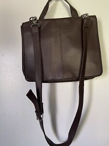 New no tag vintage large Wilson leather double sided messenger bag
