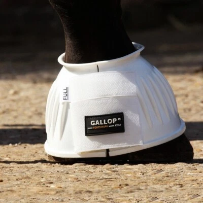 Gallop Pony Size Touch Close Double Tape PVC Over Reach Boots. Various Colours - Image 1 of 4