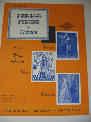 Period Pieces for Orchestra 1st Trombone Arranged by Philip Gordon Sheet Music - Image 1 of 4