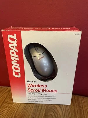 Compaq Optical Wireless Scroll Mouse 26-751 *OPEN-BOX* - Image 1 of 4