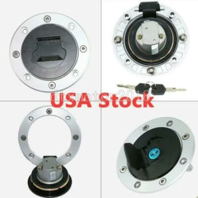 US Fuel Gas Tank Cap Cover Lock Key for Suzuki GSXR 600 750 1000 1300 GSF GSX SV Foto 1 de 4