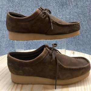 Clarks Collection Shoes Womens 8M Padmora Wallabee Oxford 26060499 Brown Leather - Picture 1 of 20