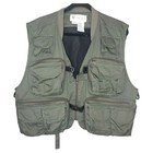 Eagle Claw Fishing Utility Vest 20 Pockets Full Zip Convertible Mesh Back Size L