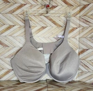 Women Ambrielle Every Day Full Coverage Underwire Padded Gray Bra Size 44DD - Picture 1 of 3