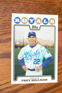 Trey Hillman 2008 Topps Signed Autographed Card # 623 Kansas City Royals!