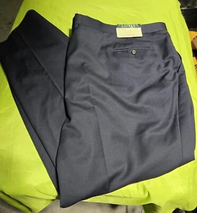 New Ralph Lauren Suit Slacks Pants Men 56W X 36 Navy Blue Big & Tall Stretch - Picture 1 of 12