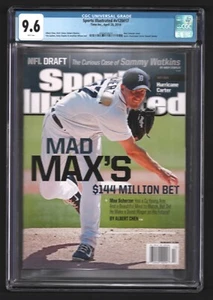 Max Scherzer SPORTS ILLUSTRATED First Cover FC April 28, 2014 Newsstand CGC 9.6 - Picture 1 of 2
