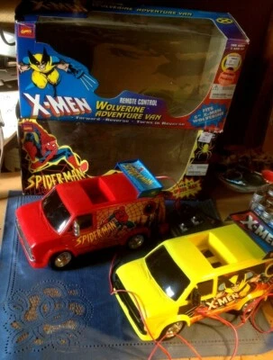 1996  Marvel Comics -  Spider-Man and Wolverine 'Adventure Vans'  Mint  Working - Image 1 of 4