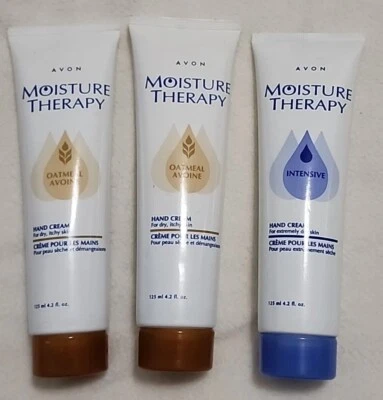 Avon Moisture Therapy Creme para Mãos Lote De 3 Original Intensivo X 1 Aveia X 2 Novo - Imagem 1 de 4