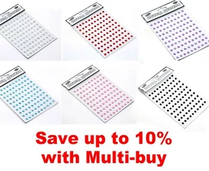 100 x Self Adhesive Crystal / Rhinestone Gems - 4mm or 5mm - UK Seller - Picture 1 of 7