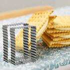 Shortbread Cookie Steel Fluted Rectangle Cookie And Mold Cake Biscuit T2l6