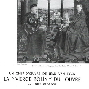 La "Vierge Rolin" du Louvre de Jean Van Eyck - Presseartikel 1955 - Bild 1 von 4
