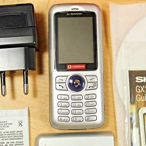 Rare Vintage Sharp GX15 Vodafone Phone Gray In Box Complete European - Picture 1 of 3