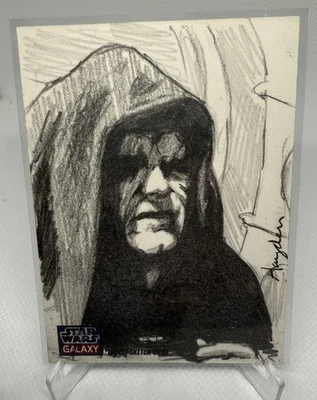 Topps Star Wars Galaxy Emperor Palpatine Sketch by Hayden Davis - Imagem 1 de 2