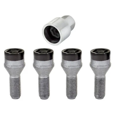 McGard Wheel Lock Bolt Set For BMW 325iX 1988-1991 | 17mm Hex | 4-Pack | Black - Image 1 of 4