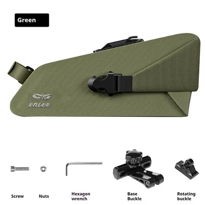 ENLEE Bolsa de Cola de Bicicleta Bicicleta de Montaña Bolsa de Sillín TPU Gran Capacidad Impermeable Foto 1 de 4