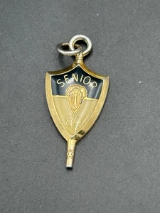 Ciondolo chiave senior vintage Jostens 1989 tono oro - Foto 1 di 2