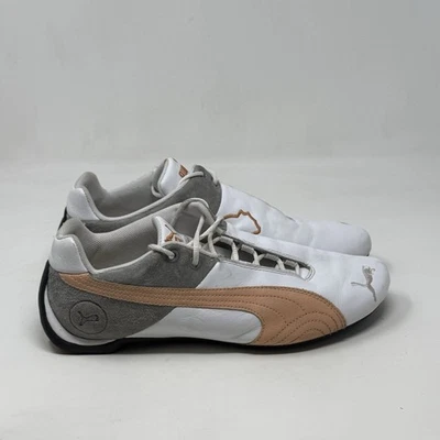 Puma Future Cat Shoes Womens 10 White Peach Leather Retro Running Sneakers - Image 1 of 4