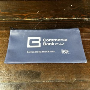 Commerce Bank Of Arizona borsa di deposito borsa banca cerniera FDIC - Foto 1 di 5