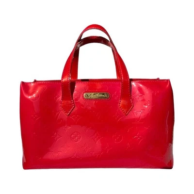 Louis Vuitton Wilshire PM Vernis Rosa Pop Patente Bolso Rojo Rosa Monograma Bolso Caja Foto 1 de 4