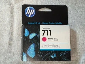 HP 711 Magenta Ink Cartridge 29ml CZ131A Genuine OEM Exp Aug 2025 - Picture 1 of 2