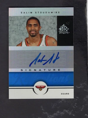 2005-06 Reflections Signatures Blue #SS Salim Stoudamire AU RC 32/50 - Image 1 of 2