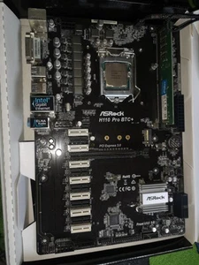 Placa base ASRock H110 Pro BTC+ incl. CPU y RAM - Imagen 1 de 4