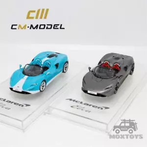 CM MODELL 1:64 Elva Metallic grau/himmelblau Druckguss Modellauto - Bild 1 von 12