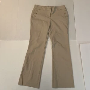 Anne Klein Women Pants size 6 Tan #23-0046 - Imagen 1 de 9
