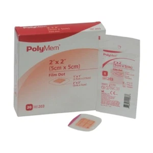 PolyMem Folie Punkt PolyMeric Membranverband 2" x 2" BX von 20 - Bild 1 von 1
