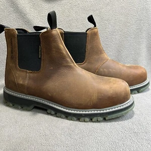 Herren Wolverine Floorhand Romeo Stahlkappe Wasserdicht Arbeitsstiefel W231018 Braun 11 - Bild 1 von 13