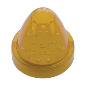 13 LED Watermelon Truck-Lite Style Cab Light - Amber LED/Amber Lens - Picture 1 of 3