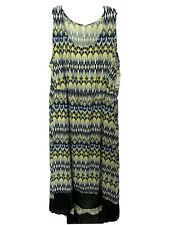 Ny  Collection Batik Multicolor Sleeveless Maxi Dress 3X Nwt
