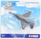 Corgi Flying Aces F-16 Fighting Falcon Die-Cast Metal Airplane W/ Stand CS90659