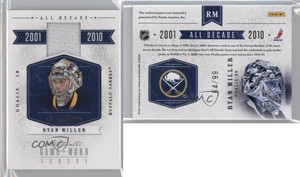 2010-11 Panini Dominion All Decade Materials /99 Ryan Miller #RM