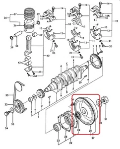 ANILLO ENGRANAJE Genuino Isuzu 5-86300366-0, 5863003660 - Imagen 1 de 3
