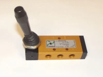 Pneumax 228.52.9/2 manuelles Hebelventil, 5/2, 2 Positionen, 1/8 Bsp, Dosenverkleidung Halterung