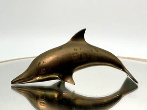 Vintage figurine brass dolphin ornament collectable - Picture 1 of 9