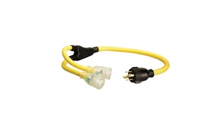 Coleman Cable 10/4 & 12/3 STOW 20A 125/250 volt 2500/5000w 3 ft L Generator Cord - Picture 1 of 5