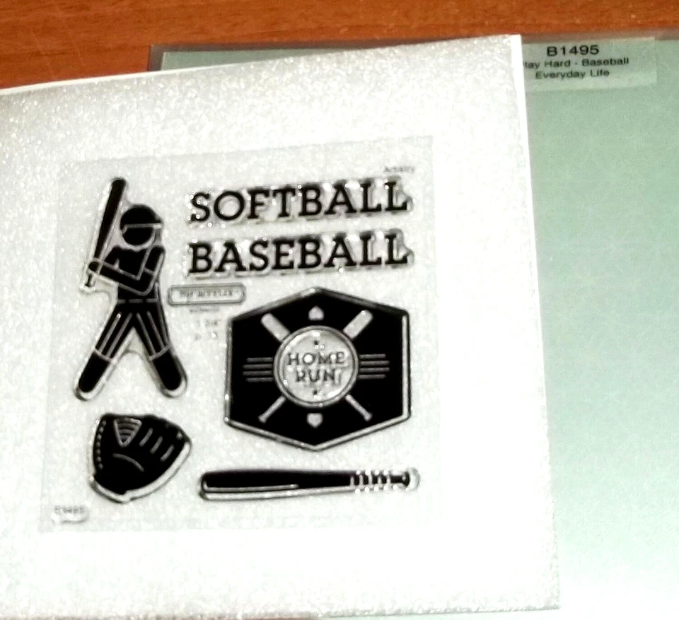 CTMH B1495 играть жесткий - бейсбол ~ софтбол, игрок, мяч, бита, перчатка, HOMERUN - Изображение 1 из 1