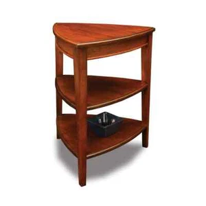 Favorite Finds 27 in.Glazed Auburn Shield Tier Table - Picture 1 of 8